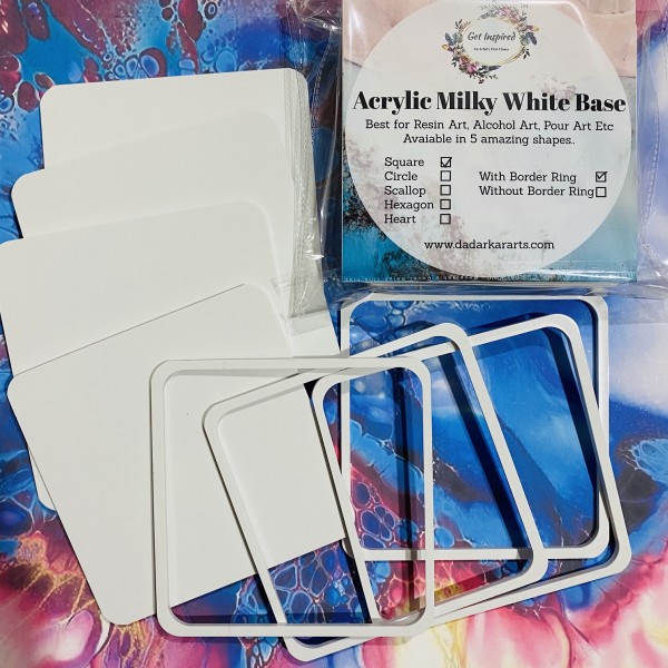  Disposable Square Coasters, White, 4 Inches