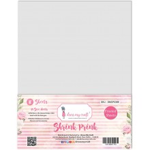 Dress My Craft - 8.5 x 11 - Shrink Prink Frosted Sheets - Value Pack - 20  Sheets