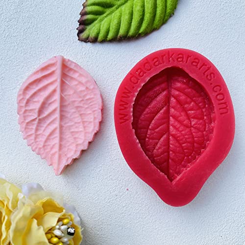 Get Inspired Hydrangea Leaf Polyresin Mold with Silicone Mold Flower Making Mold 5cm.x3.5cm